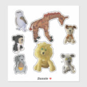 Vinyl Stickers - Dierenpoppen (Vel)