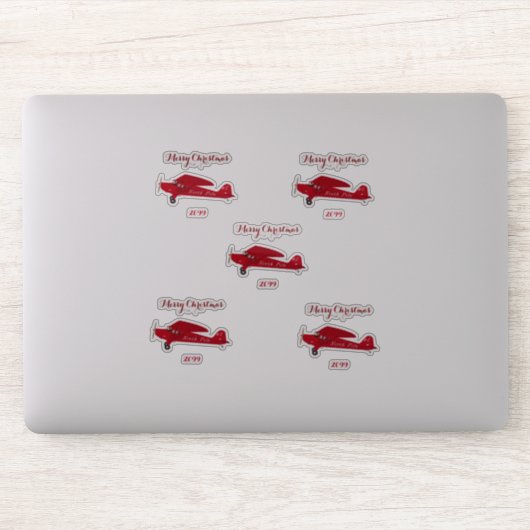 Vinyl-Stickers met contour vliegtuig Sticker (Computer)