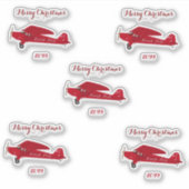 Vinyl-Stickers met contour vliegtuig Sticker (Voorkant)