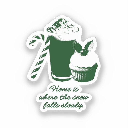 Vinyl Stickers with winter illustration (Voorkant)