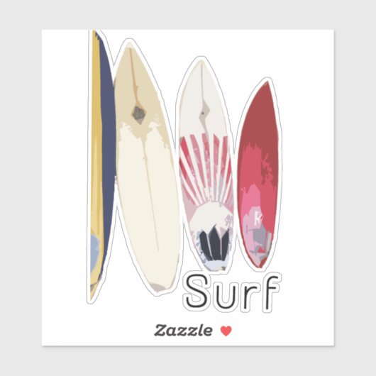 Vinyl Surfboard sticker (Vel)