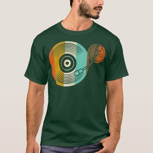 Vinyl Switch - Retro Platenspeler - DJ  T-shirt (Voorkant)