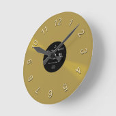 Vinyl Tijd Ronde Klok (Hoek)