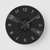 Vinyl Tijd Ronde Klok (Voorkant)