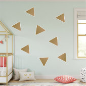 vinyl triangular stickers for kids, wall decor