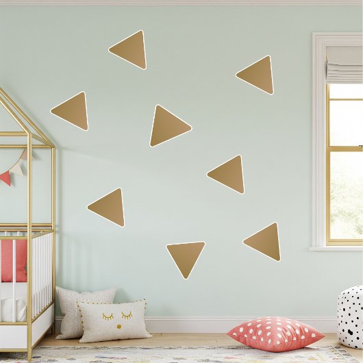vinyl triangular stickers for kids, wall decor