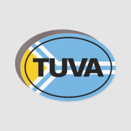 VINYL TUVA FLAG CAR MAGNET AUTOMAGNEET
