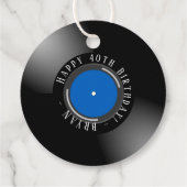 Vinyl Verjaardag Bedankjes Labels (Achterkant)