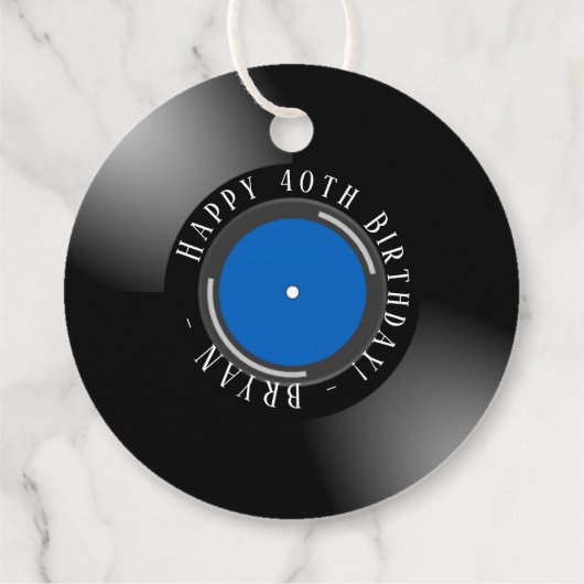 Vinyl Verjaardag Bedankjes Labels (Achterkant)