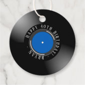 Vinyl Verjaardag Bedankjes Labels (Voorkant)