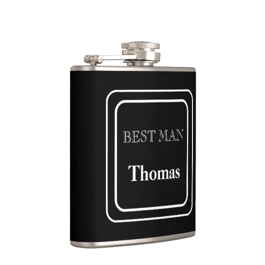 Vinyl verpakte fles-beste man heupfles (Rechts)