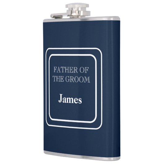 Vinyl verpakte fles-vader van bruidegom heupfles (Links)