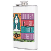 Vinyl verpakte fles - WWCC van Santa Barbara Count Heupfles (Links)