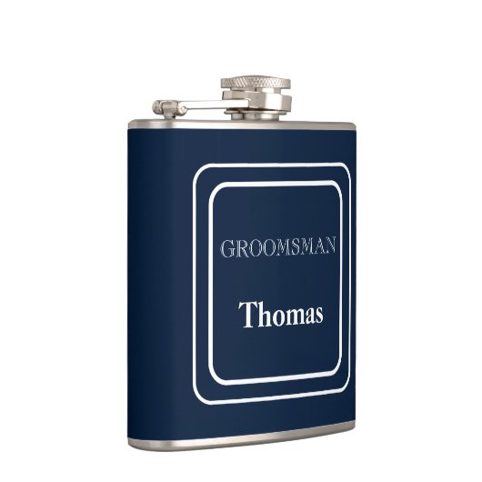 Vinyl verpakte kolf-groomsman heupfles (Rechts)