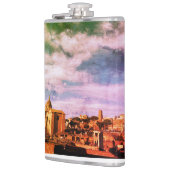 Vinyl verpakte kolf met aangepaste tekst heupfles (Links)