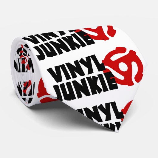 Vinyl verslaafde stropdas (Opgerold)