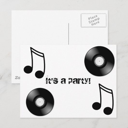 Vinyl Verslag Briefkaart (Voorkant / Achterkant)