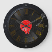 Vinyl Vibes Retro Turntable Clock Grote Klok (Voorkant)