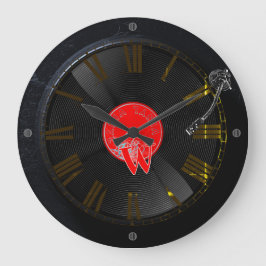 Vinyl Vibes Retro Turntable Clock Grote Klok