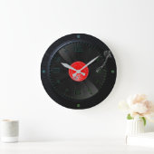 Vinyl Vibes Retro Wandklok (Huis)