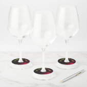 Vinyl Vibes Wijnglas Label-Spin Uw Sip in Stijl Wijnglaslabel (Set)