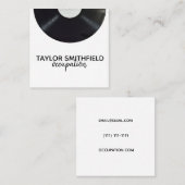 vinyl vierkante visitekaartje (Voorkant / Achterkant)