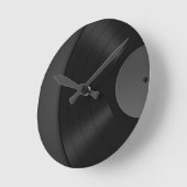 Vinyl Wall Clock Ronde Klok (Hoek)