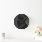 Vinyl Wall Clock Ronde Klok (Huis)