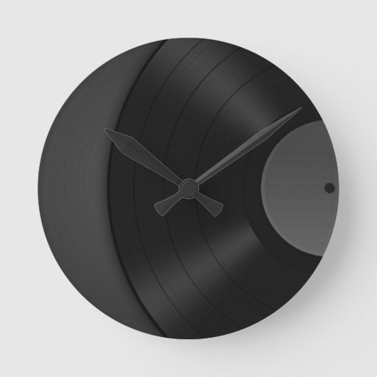 Vinyl Wall Clock Ronde Klok (Voorkant)