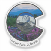 Vinyl Winterpark Colorado Sticker (Voorkant)