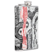 Vinyl Wrapped Flask – Abstract Land Heupfles (Rechts)