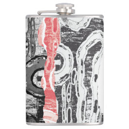Vinyl Wrapped Flask – Abstract Land Heupfles
