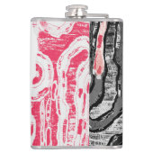 Vinyl Wrapped Flask – Abstract Land Heupfles (Achterkant)