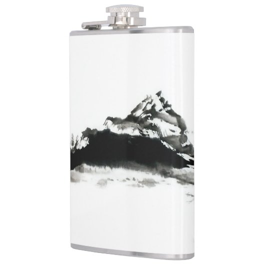 Vinyl Wrapped Flask "Black Mountain" Heupfles (Links)