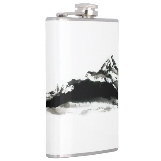 Vinyl Wrapped Flask "Black Mountain" Heupfles (Rechts)