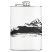 Vinyl Wrapped Flask "Black Mountain" Heupfles (Voorkant)