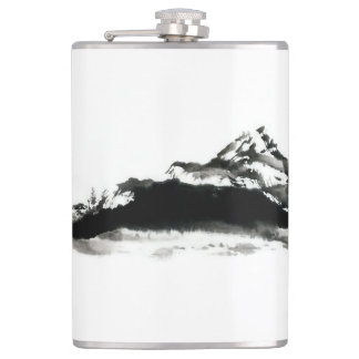 Vinyl Wrapped Flask "Black Mountain" Heupfles