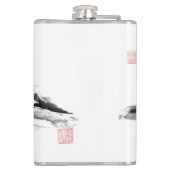 Vinyl Wrapped Flask "Black Mountain" Heupfles (Achterkant)