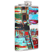 Vinyl Wrapped Flask – Collapse Reflection Abstract Heupfles (Rechts)