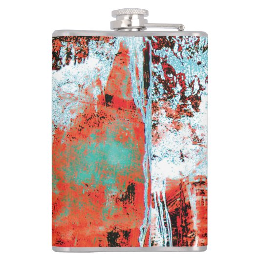 Vinyl Wrapped Flask – Corrosion Pulse Heupfles (Achterkant)