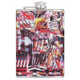 Vinyl Wrapped Flask – Fragmented Pulse Heupfles