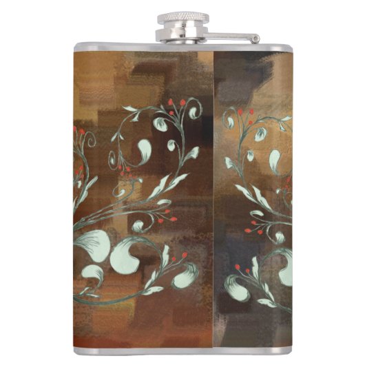 Vinyl Wrapped Flask "Good Day World" Heupfles (Achterkant)