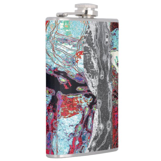 Vinyl Wrapped Flask – Strata Pulse Heupfles (Rechts)