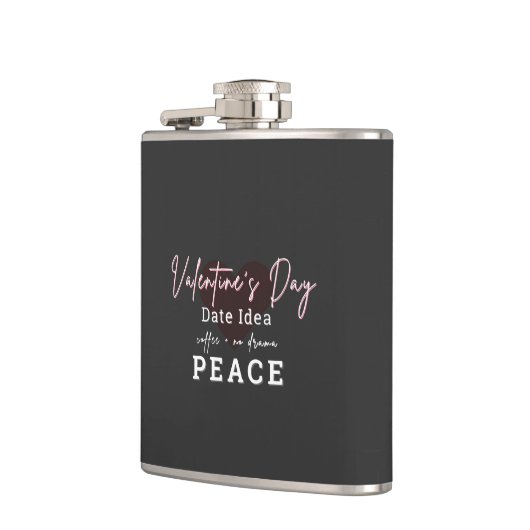 Vinyl Wrapped Flask Valentines Day Peace Heupfles (Links)