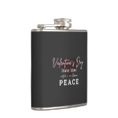 Vinyl Wrapped Flask Valentines Day Peace Heupfles (Rechts)