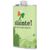 Vinyl Wrapped Shamrock Flask Heupfles (Links)