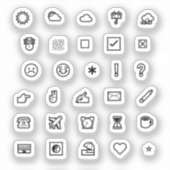 Vinylaufkleber Journal/Planer Symbole Sample Sheet Sticker (Voorkant)