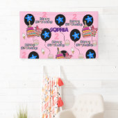 Vinylbanner, Happy 2nd Birthday Banner, #2nd Spandoek (Insitu)