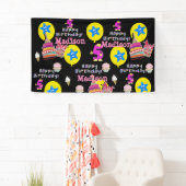 Vinylbanner, Happy 5th Birthday Banner, #5 Spandoek (Insitu)