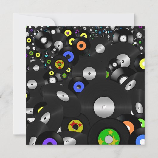 Vinylblikjes - LP en 45's Kaart (Voorkant)
